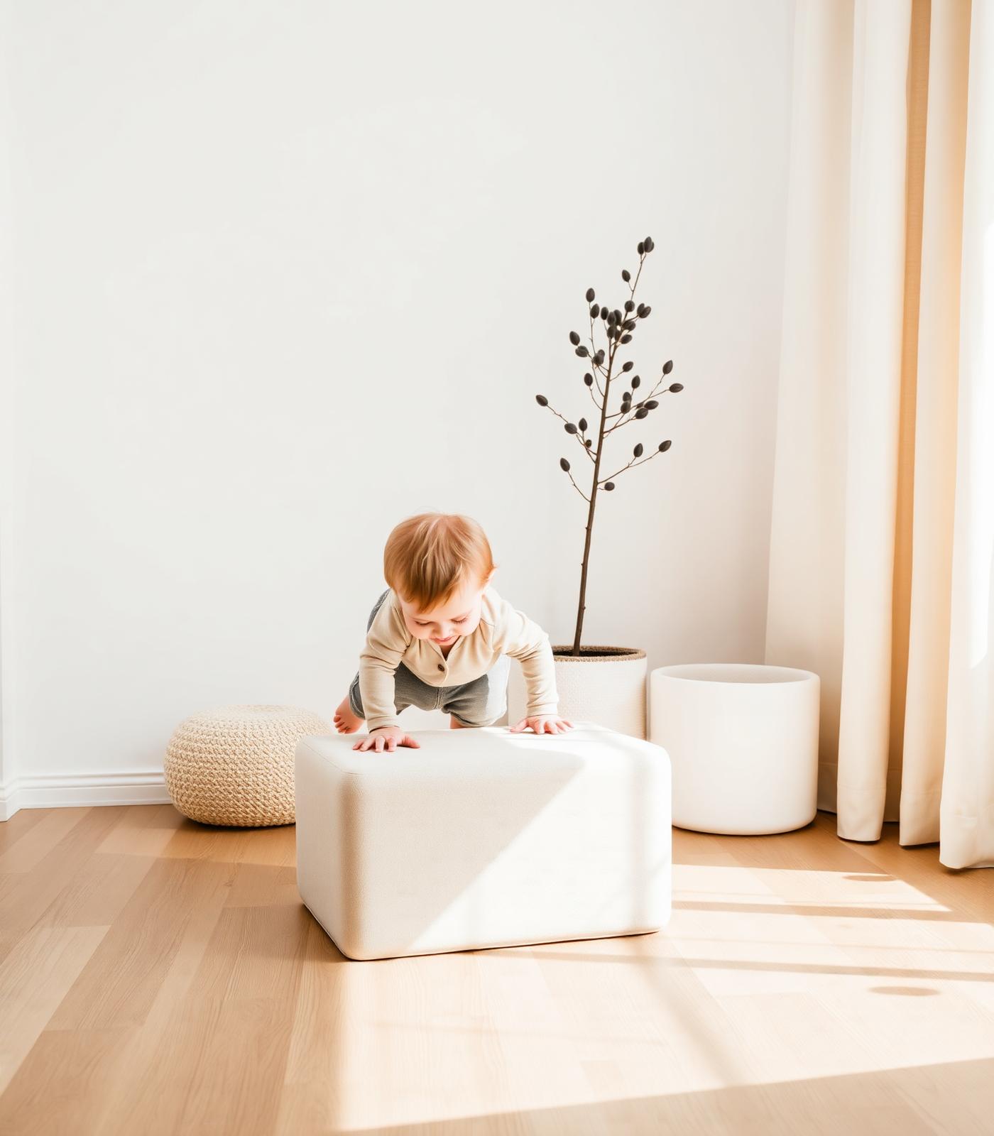 Lapsi leikkii Montessori-leluilla
